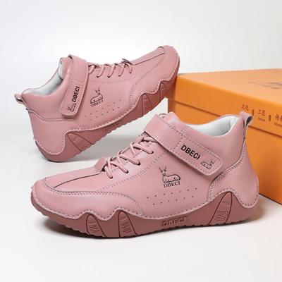 Теплые ботинки Мартин женские кожаные большого размера хлопковые туфли независимая станция высокий верх износостойкие уличные повседневные туфли