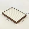 Multi-Compartment Wooden Jewelry Display Tray Velvet Lining Pendant Display Plate  Show Case Props