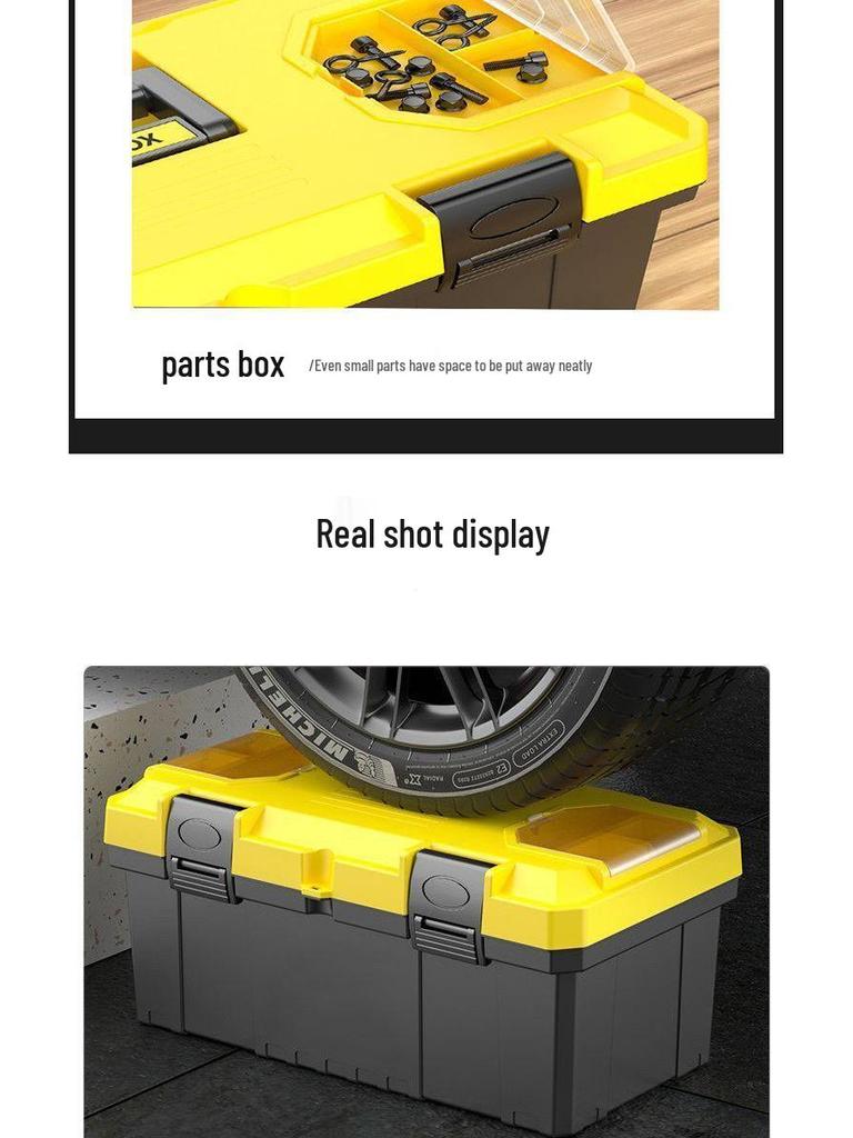 Многофункциональный ручной ящик для инструментов: Большое бытовое и промышленное хранилище для оборудования и инструментов