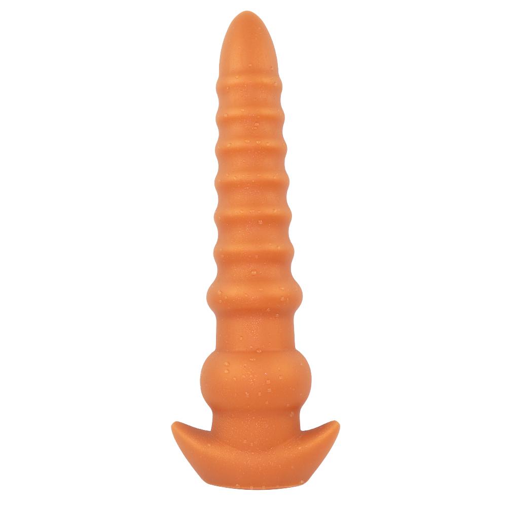 Q-shaped radish-shaped soft-core anal development tool of appropriate size for sexual pleasure toys for expanding the anus plug