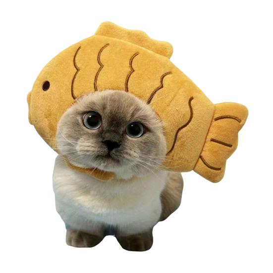 Cute Animal Cat Hat Cats Fuzzy Bunny Pig Panda Design Hat Fun White Goose Hat Adjustable Headwear for Kittens Festive Party Costume Accessory