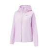 Li Ning Fitness Series Solid Color Zipper Hooded Comfortable Breathable Versatile Sports Jacket Women Jacket Twilight-Purple AFDV154-2