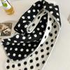 Korean Style Color-Block Polka Dot Double-Sided Scarf For Women Fashion Warm Thickened Furry Knitted Scarfves