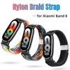 Nylon Braid Strap for Xiaomi Smart Band 8 9 Replacement Bracelect Watchband Belt Xiomi Band8 Metal Buckle Wrist Straps