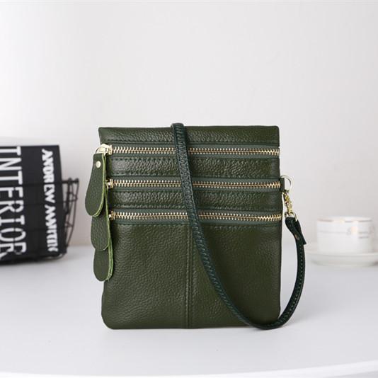 Women Real Cow Genuine Leather Bag Small Female Shoulder Bag Black Crossbody Bags For Women's Phone Wallet Coin PurseMa