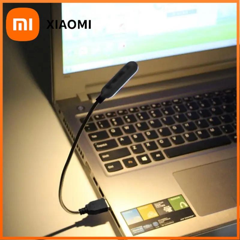 Xiaomi Портативный USB светильник для чтения, подсветка клавиатуры ноутбука, лампа для чтения, мини-светодиодный ночник с питанием от павербанка, USB-разъем, фонарики для ноутбука