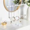 Jewelry Organizer Display Stand Acrylic Necklace Hanging Countertop Rack for Chains Earrings Bracelets Showcase Storage Rack