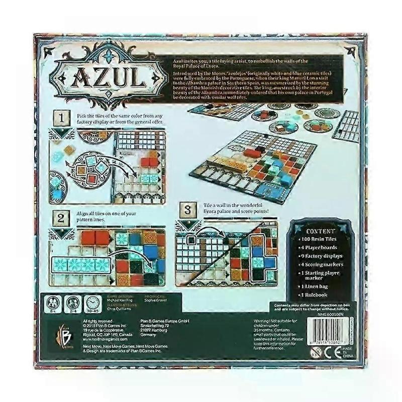 Настольная игра Azul для 2-4 игроков, в заводской упаковке