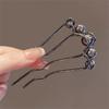 U-Shaped Hair Stick Pearl Hairpin Simple Headwear  Women