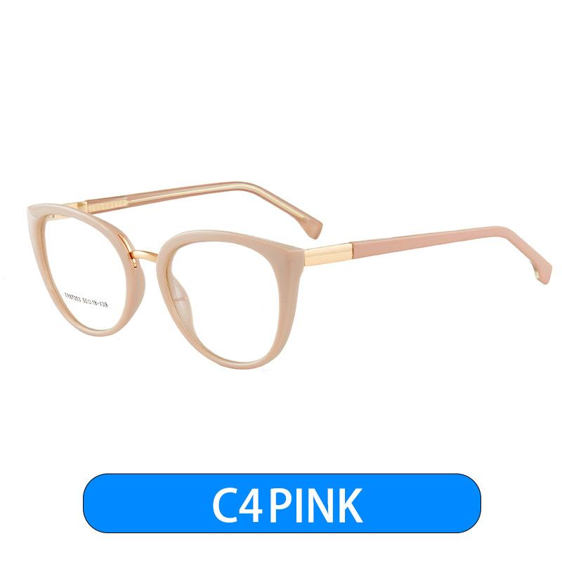 Elegant Women'S Reading Glasses Ultralight Fashion Pink Eyeglasses Cat Eye Anti-Blue Light Eyewear For Female Lectura