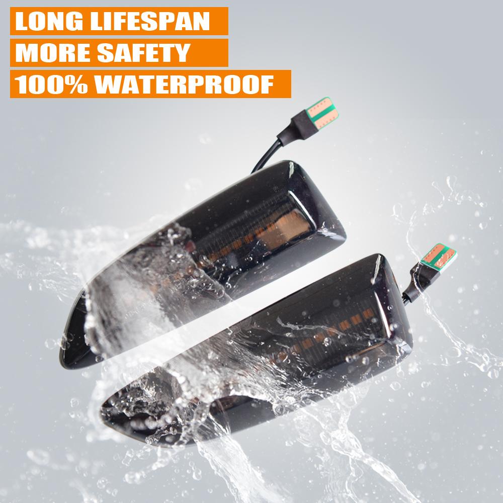 Для Opel Vauxhall Astra JK Crossland X Grandland Insignia B Zafira C светодиодный динамический указатель поворота, боковой габаритный фонарь, мигалка