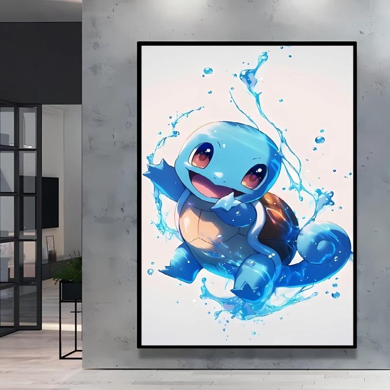 Japanese Anime Canvas Paintings Pikachu Poster Cartoon Character Picture Bright and Clear Colors High Quality Home Decor