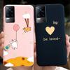 Чехол для Vivo V21e Чехол Vivo V21E 4G V 21E V2061 Милый Мультяшный Конфетный Цвет Мягкий Силиконовый ТПУ Задняя Крышка Телефона