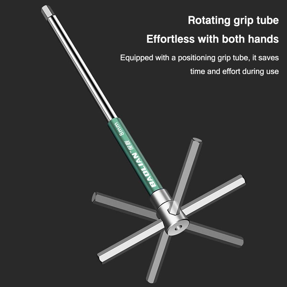 Ручной инструмент для ремонта Шестигранный ключ Аллена 2,5/3/4/5/6/8/10 мм Т-образный торцевой ключ Т-образный гаечный ключ Дом