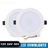Led Recessed Downlight AC/DC 12V 24V 36V LED Decoration Round Ceiling Lamp 36W 18W 15W 12W 9W 3W LED Spot Light FOR Low Voltages