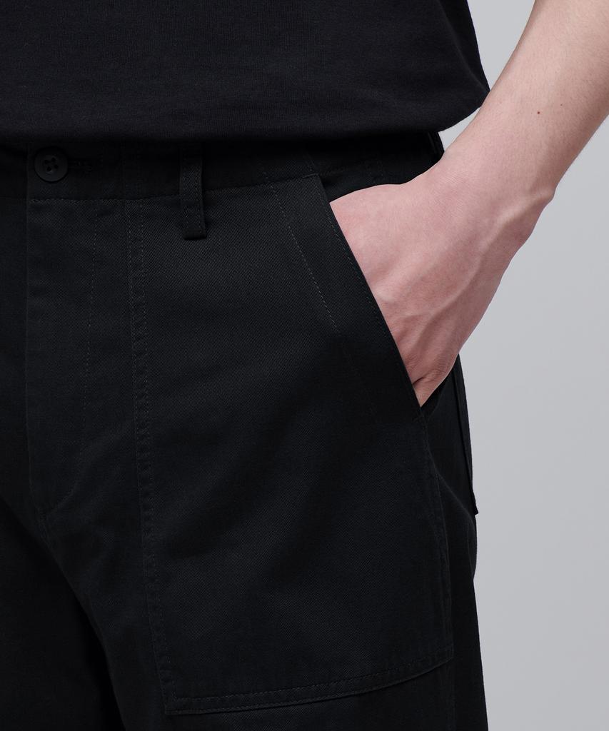 MUSINSA STANDARD Cotton Wide Fatigue Balloon Pants [Black]