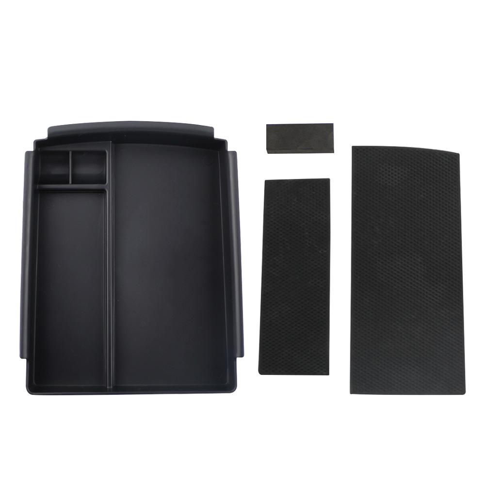 Органайзер-лоток для хранения в центральный подлокотник автомобиля, аксессуары для Tesla Model X 2016 -2020, для Tesla Model S 2016 -2020, черный