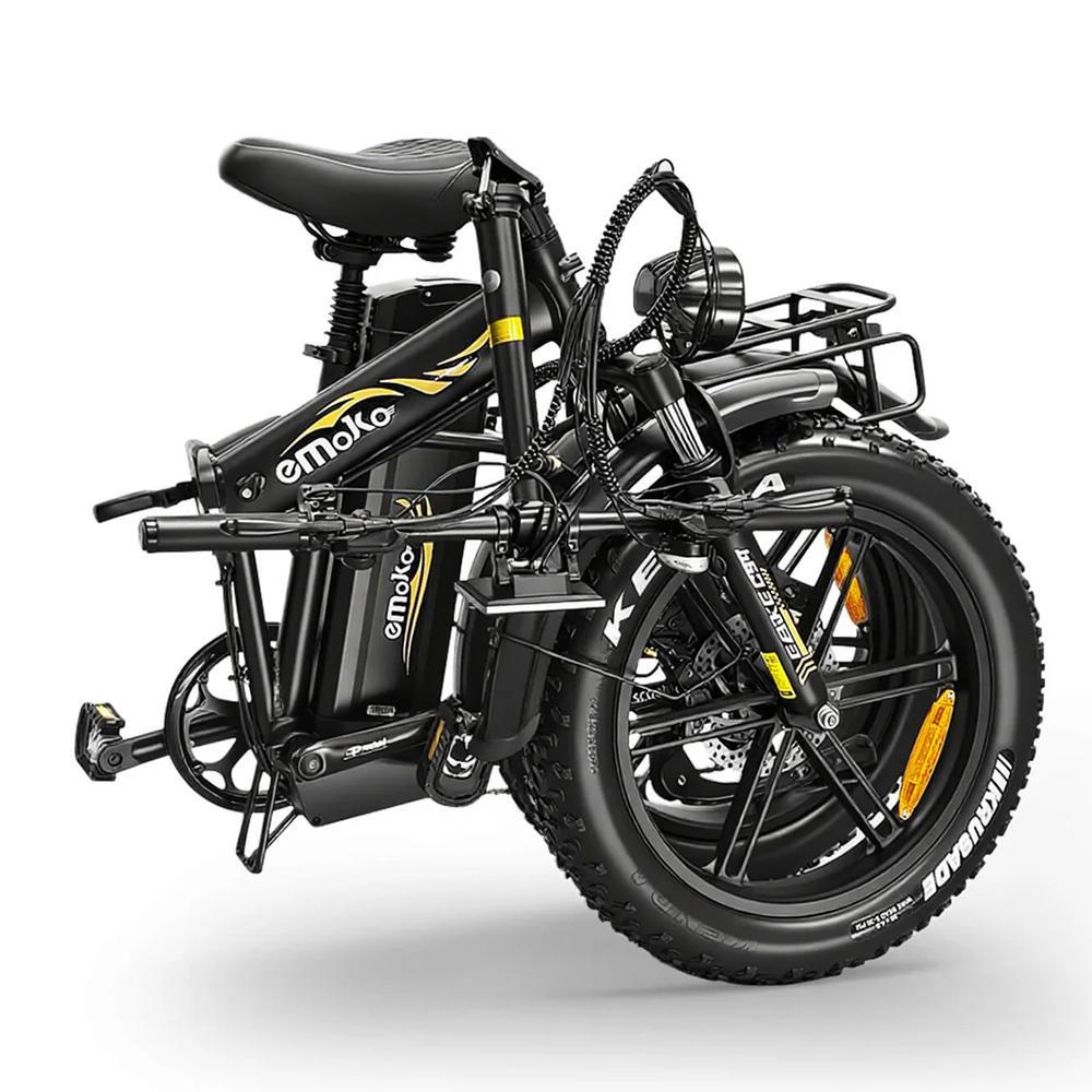 Emoko C94 20" 750W Складной Электровелосипед 48В35Ач Электровелосипед с Большим Запасом Хода, Электрический Велосипед с Полной Подвеской и Задним Багажником для Поездок на Работу и Отдыха на Природе