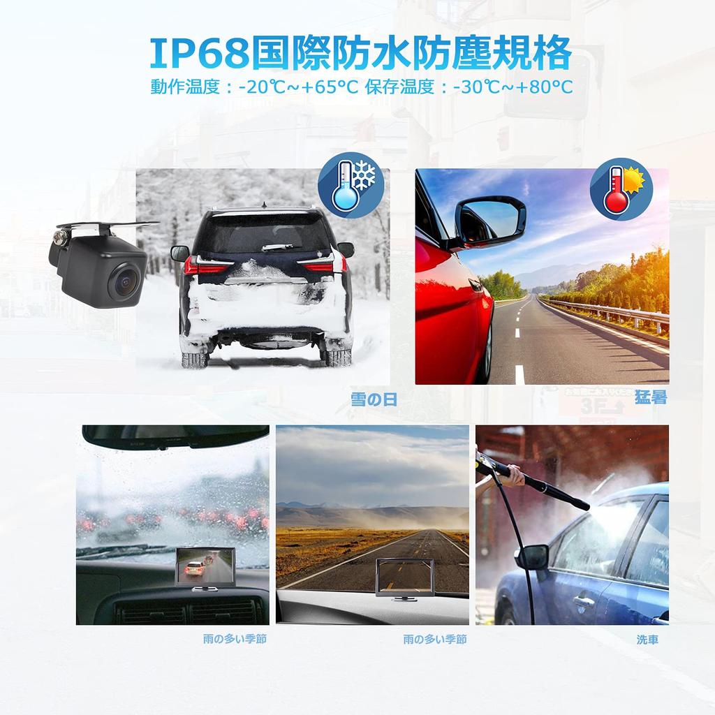 PARKVISION Ультрамаленькая камера заднего вида, Фронтальная камера, HD CMOS-сенсор, Горизонтальный 110° Вертикальный 80°