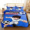 Cartoon Football Duvet Cover Captain Tsubasa Pillowcase Bedding Set Adult Boys Girls Bedroom Decoration Single Double Size