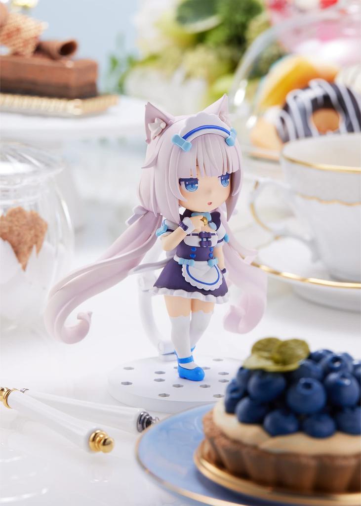 Plum Мини-фигурка Nekopara 100 Ванилла, Высота около 100 мм, ПВХ без масштаба, Предварительно окрашенная, Полная фигурка, PM38462