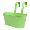 Detachable Double Hook Elliptical Flowerpot Balcony Railing Fence Dual-purpose Hanging Metal Flowerpot Bucket
