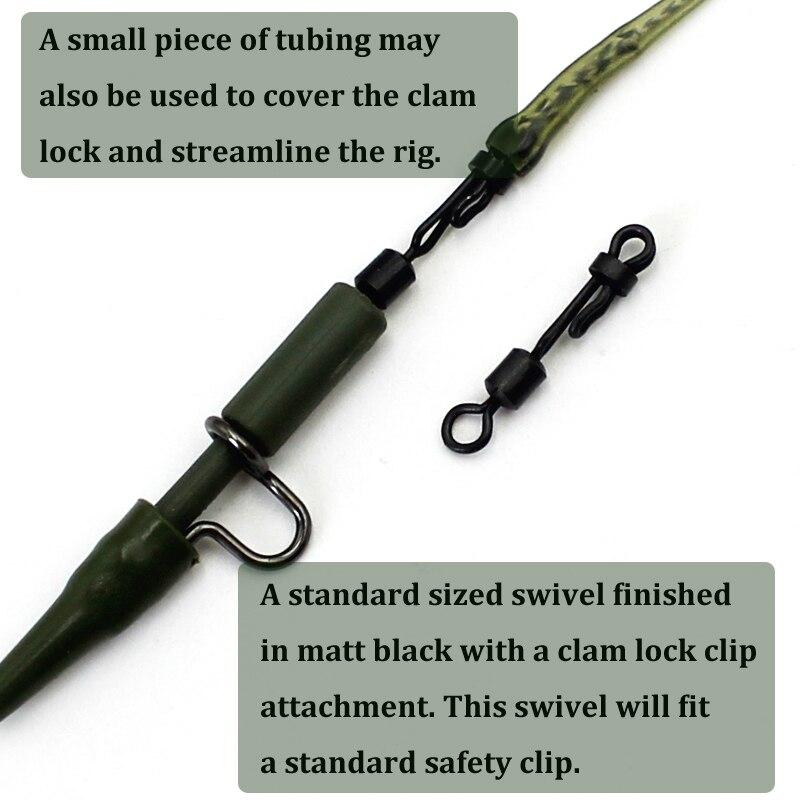 10 шт., аксессуары для рыбалки на карпа, быстросменный моллюск, вертлюг с моллюском, зажим, аксессуары, подвижное кольцо, соединитель для карповой оснастки