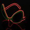 Weird Design Glow In The Dark Sunglasses Flashing LED Halloween Cosplay Eyewear  Photo Booth Prop