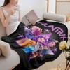 K-Pop Demon Hunters Plush Throw Blanket Custom Name All Season Gift for Girls Boys Soft Novelty Warm Blanket
