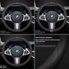 Для BMW M Автомобильная оплетка руля G20 F11 E87 F30 F10 x3 G01 x5 F40 F16 M3 X1 X7 1 3 5 7 Серии Кожаные Нескользящие Аксессуары