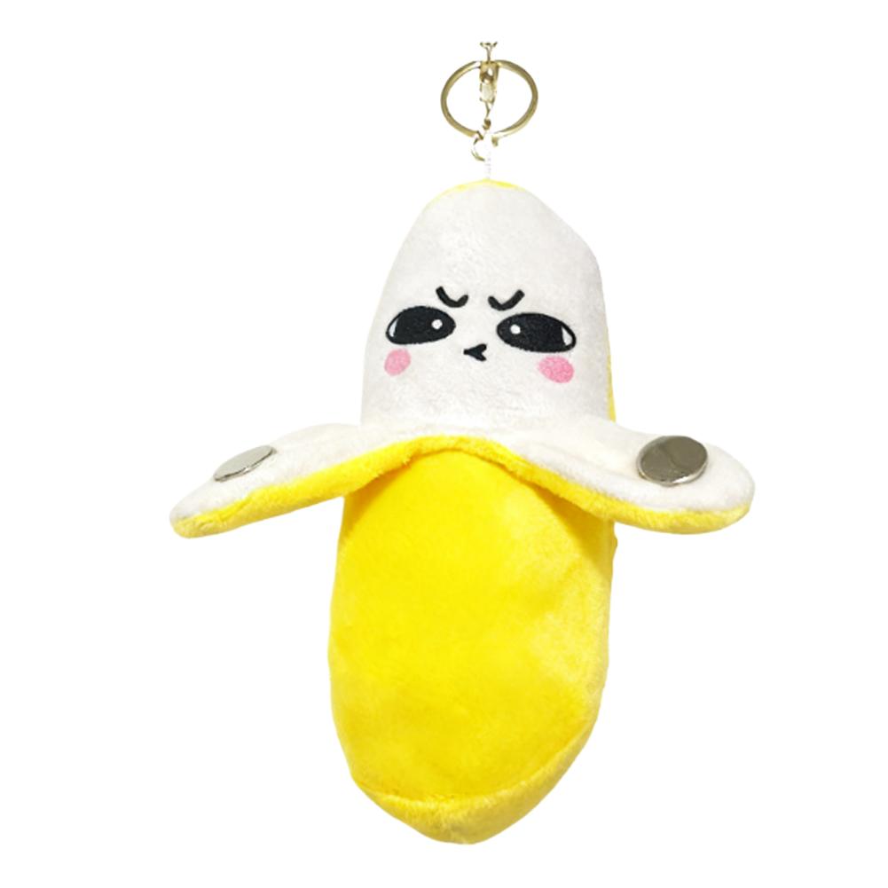 Banana Plush Toy Pendant Keychain Rhythm Piano Interactive Toy Creative Touch Doll Dual-Player Activity Friend/Party Toys
