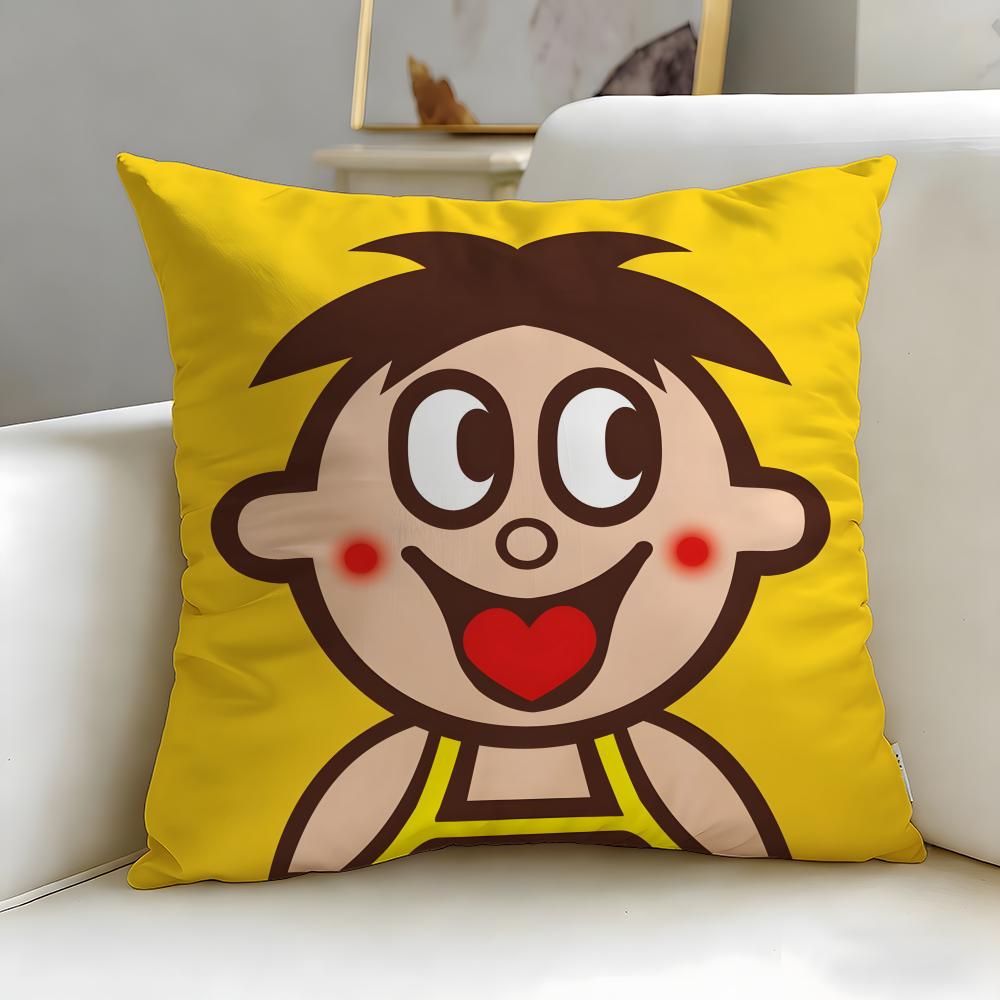 popular snack brand Wangzai Cushion Cover Soft EasyWash Pillow Case Versatile for Couch Bed Travel and Office