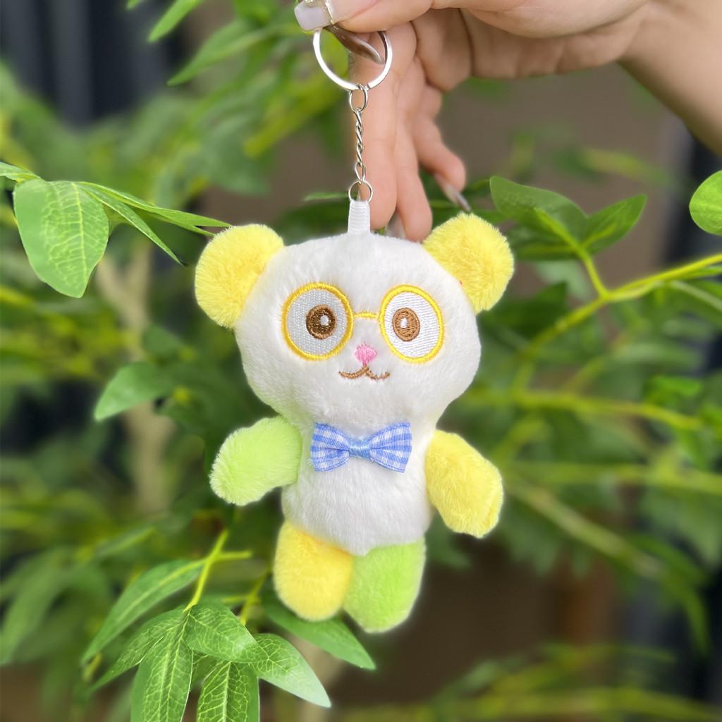 Plush Colorful Whimsical Bear Doll Keychain In Various Colors For Kids Adults And