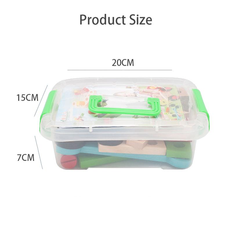 Деревянный болт-гайка Разборка Сборка Ящик для инструментов Игрушки Симуляция Ремонт Инструмент плотника Креативный Набор для ролевых игр «Сделай сам» для детей