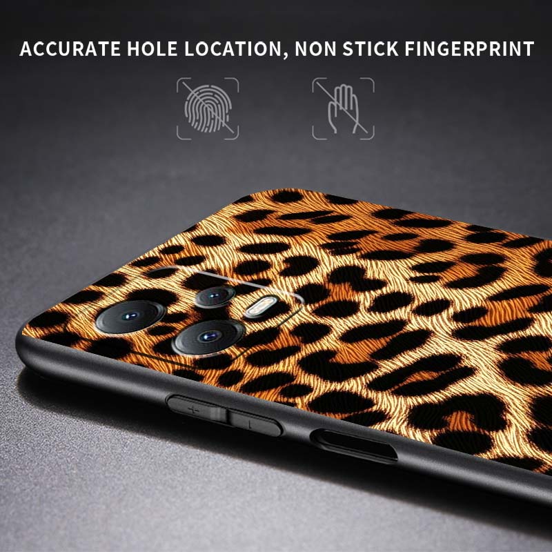 Роскошный чехол для телефона с принтом леопарда Для Xiaomi Redmi Note 15 14 13 12 12S 11E 11 11S Pro Plus 4G 5G Черный Мягкий ТПУ