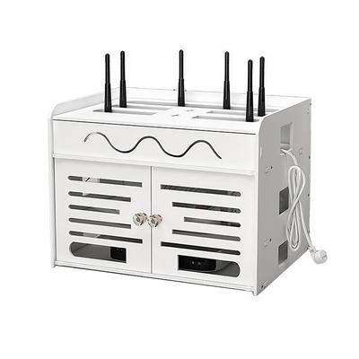 Настенный WiFi-бокс для хранения, Настенное украшение, Органайзер для роутера, Декоративный WiFi-скрыватель для хранения роутеров, проводов, ТВ-приставок