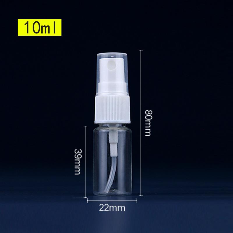Набор 50 шт. Пластиковые многоразовые флаконы Атомайзер Пустой флакон-спрей Портативный дорожный инструмент для духов Разных размеров 10 мл-100 мл