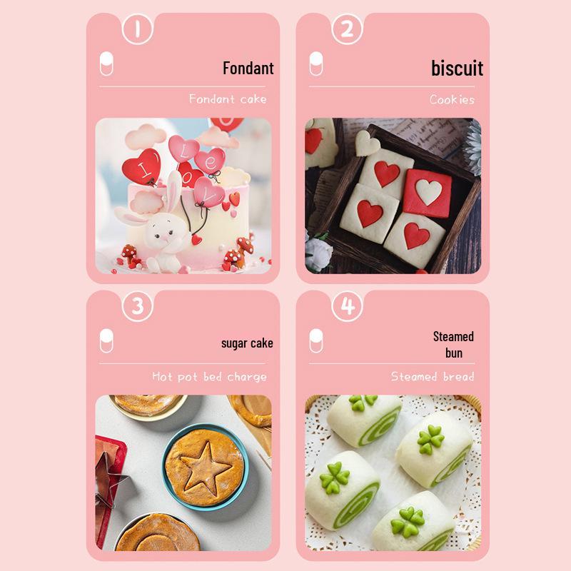 30-Piece Мини-формочки для печенья и мастики из нержавеющей стали в жестяной коробке