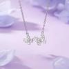 Full Diamond Butterfly Necklace Light Luxury Niche Design Collarbone Chain Women's Birthday Gift for Girlfriend