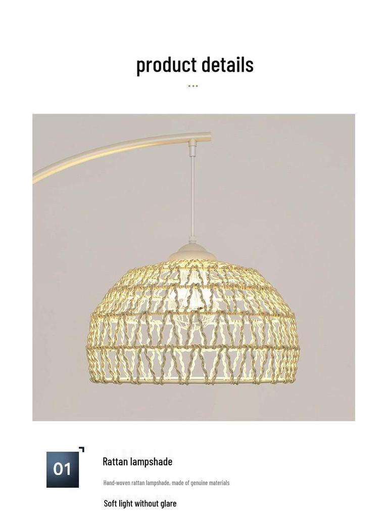 Современный кремовый торшер: Универсальный стиль для спальни, гостиной и прикроватной тумбочки