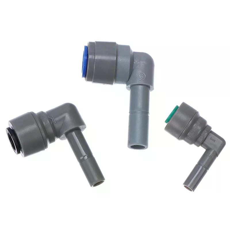 6.35MM 8MM 9.5MM Мужской на Женский Угловой Пластиковый Быстроразъемный Соединитель для Трубки Шланга Вставные Фитинги Соединение