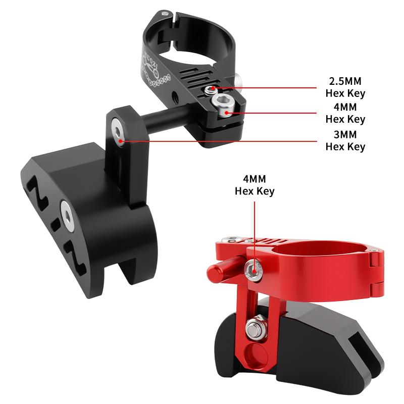 MUQZI Bicycle Chain Guide Single Crankset 28.6 31.8 34.9mm Clamp Mount Direct Type Adjustable for MTB Fixed Mountain Gravel 1X
