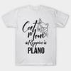 Футболка женская Cat Mom Reppin Plano Harajuku Print Kawaii футболка летняя с коротким рукавом женская футболка топ футболка