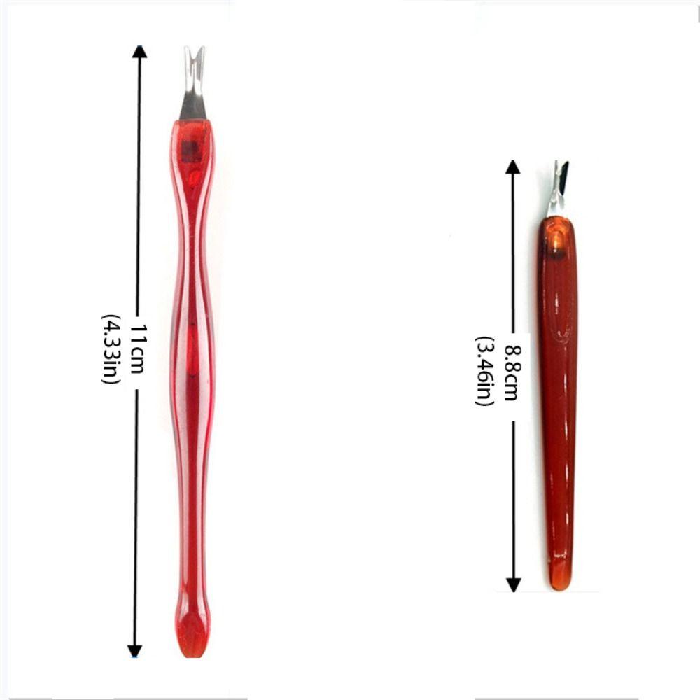 1/5PCS Nail Art Accessories Cuticle Trimmer Stainless Steel Tip Nail Care Tool New Dead Skin Fork