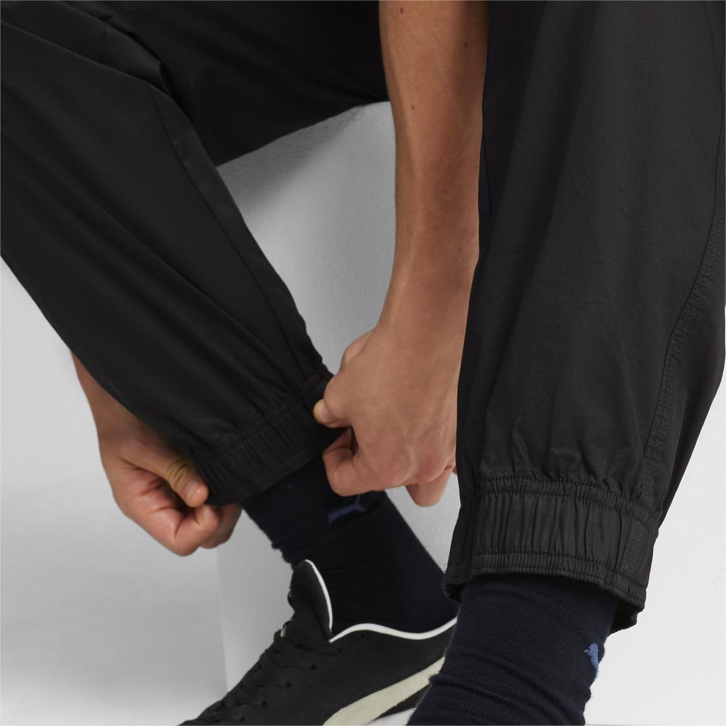 Puma Ess Mid Waist Stretch Side Pocket Casual Knit Sports Pants Men Pants Black 680450-01