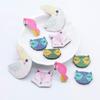 10Pcs Padded Printing Animals Owl Parrot Fox Toucan Applique for DIY Clothes Hat Shoes Sewing Patches Hair Clips Bow Accessories