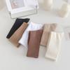 6 Pairs Cotton Middle Tube Socks Solid Color Cuffs Ruffles Socks New Knitted Long Socks  Fall Winter