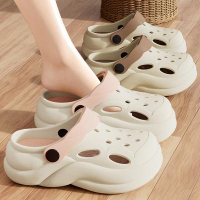 Платформа Женские Сабо Обувь Пляж Сад Толстая Подошва Сандалии Мода Удобные Сабо Для Дома Улицы Женские Обувь с Отверстиями