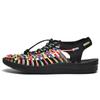 Мужские римские сандалии Baotou Beach Shoes Летняя повседневная мода Вьетнамские цветные плетеные сандалии Распродажа Женская обувь