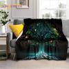 Tree of Life Nature Viking Yggdrasil Norse Soft Flannel Blankets,Throw Blanket Comfortable Blanket for Picnic Beds Home Bedroom